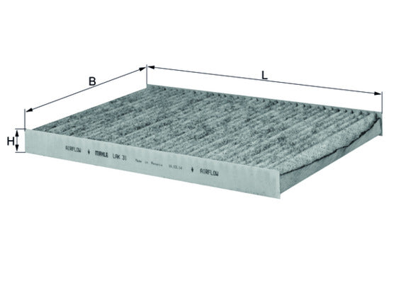 MAHLE LAK 31 Filtru, aer habitaclu