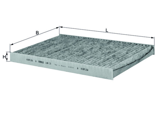 MAHLE LAK 31 Filtru, aer habitaclu
