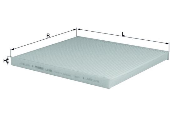 MAHLE LA 301 Filtru, aer habitaclu