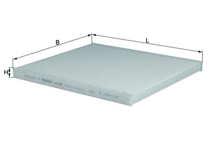 MAHLE LA 301 Filtru, aer habitaclu
