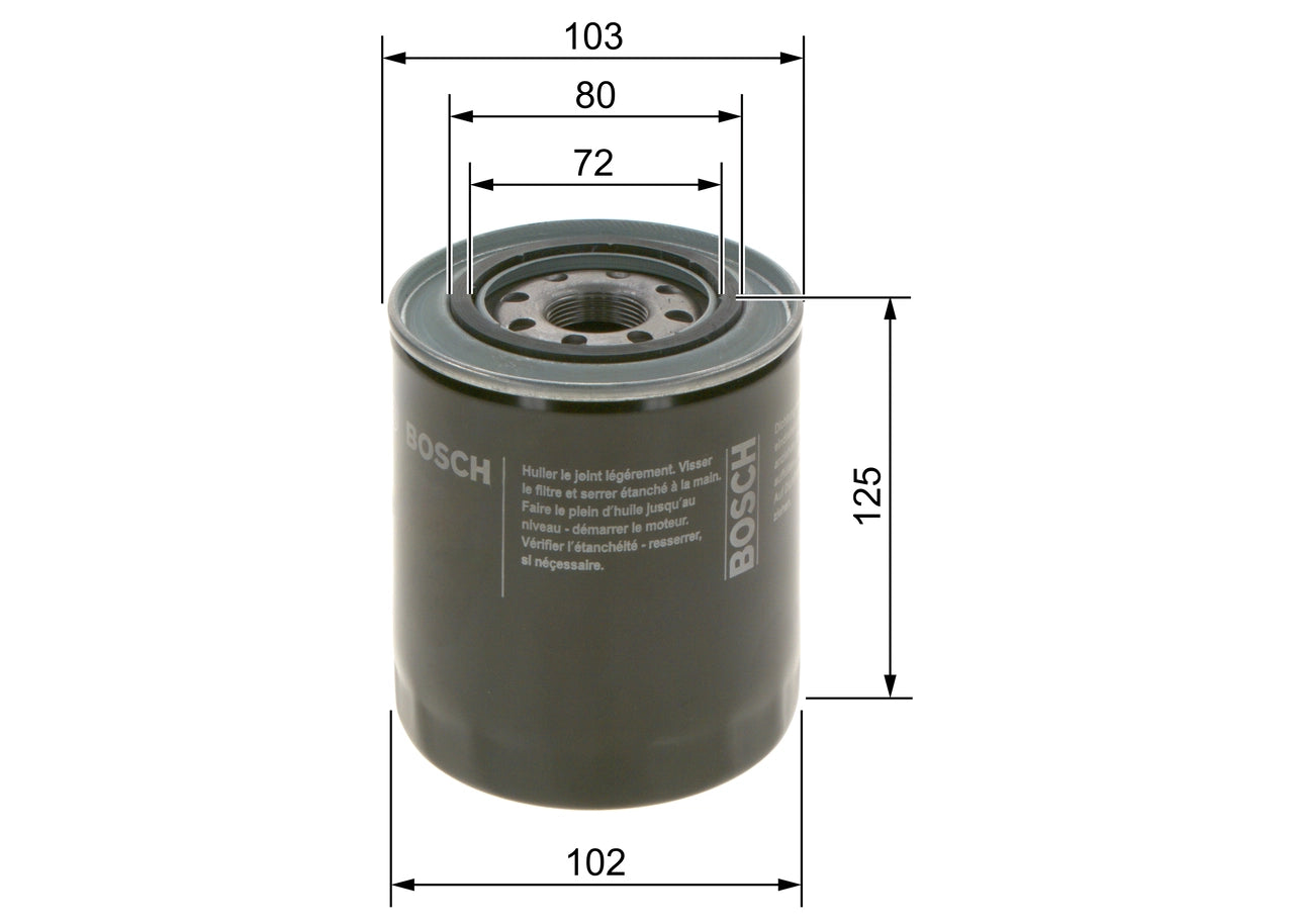 BOSCH 0 986 452 062 Filtru ulei