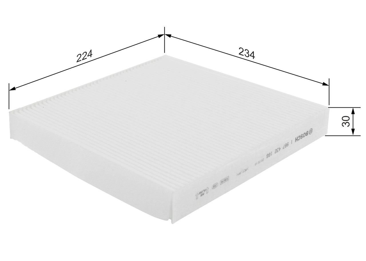 BOSCH 1 987 432 166 Filtru, aer habitaclu