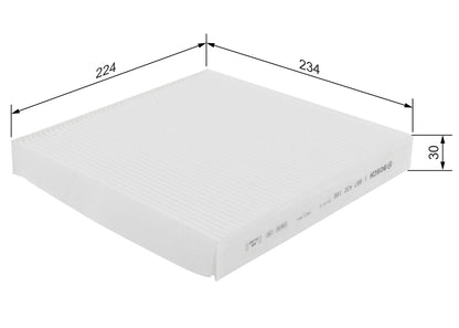BOSCH 1 987 432 166 Filtru, aer habitaclu