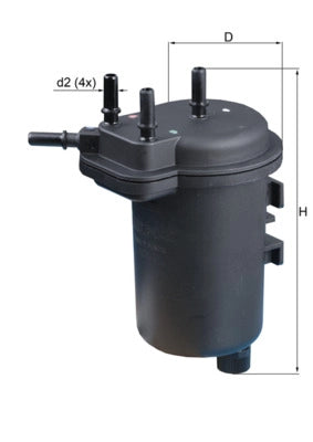 MAHLE KL 432 Filtru combustibil