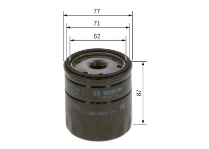 BOSCH F 026 407 213 Filtru ulei