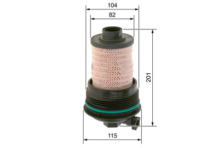 BOSCH F 026 402 260 Filtru combustibil