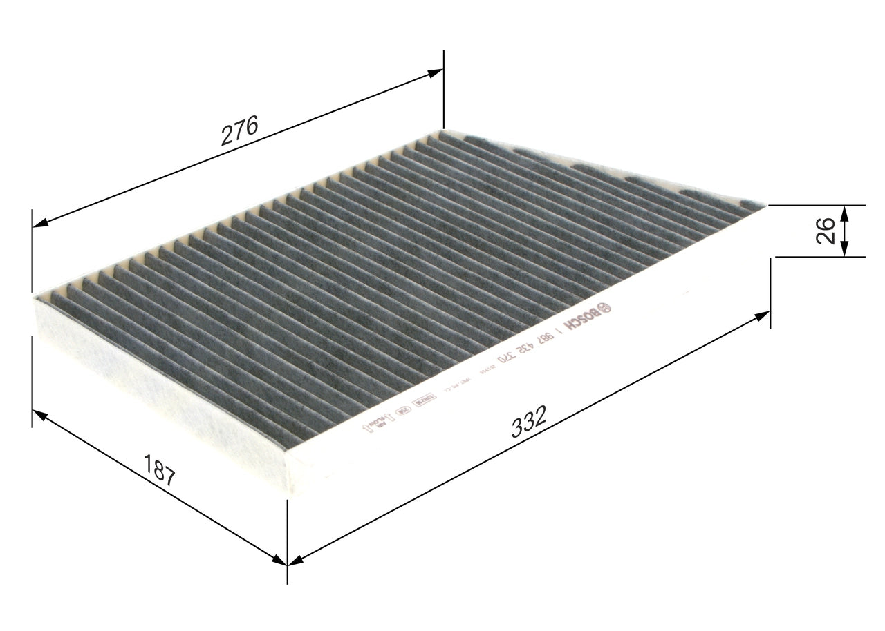 BOSCH 1 987 432 370 Filtru, aer habitaclu