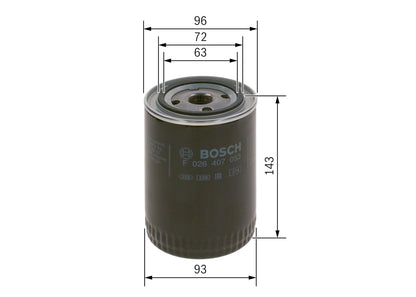 BOSCH F 026 407 053 Filtru ulei