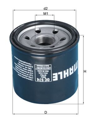 MAHLE OC 574 Filtru ulei