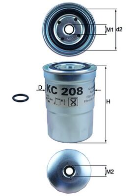 MAHLE KC 208 Filtru combustibil