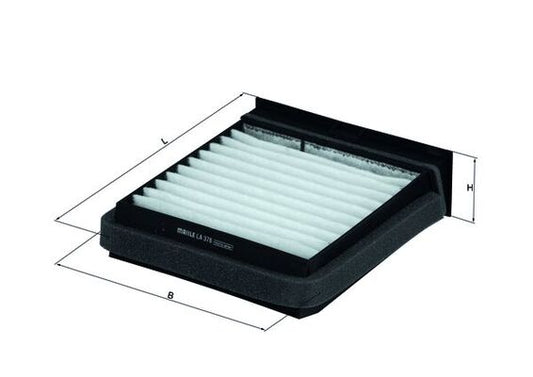 MAHLE LA 376 Filtru, aer habitaclu