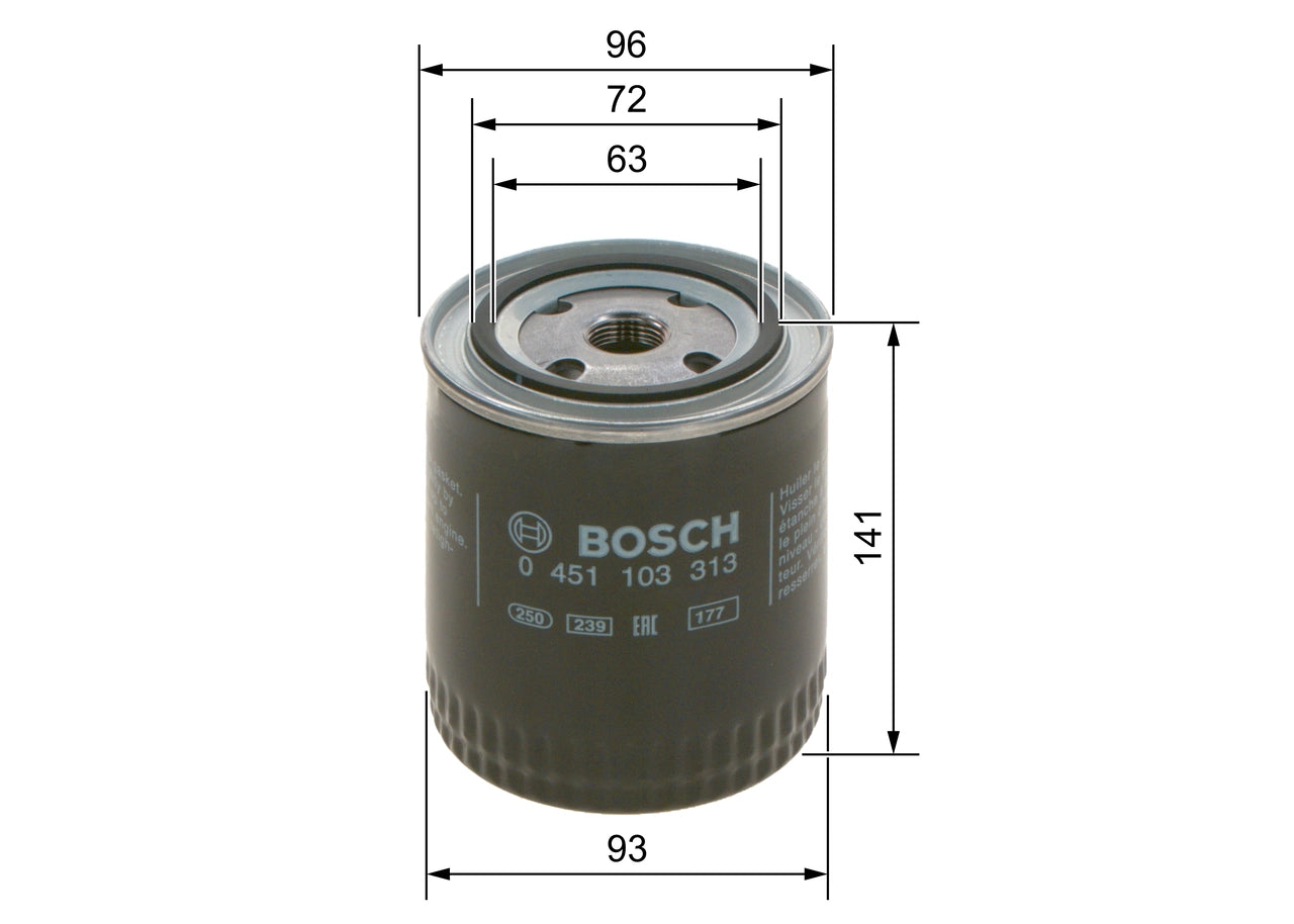 BOSCH 0 451 103 313 Filtru ulei