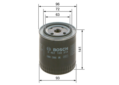 BOSCH 0 451 103 313 Filtru ulei