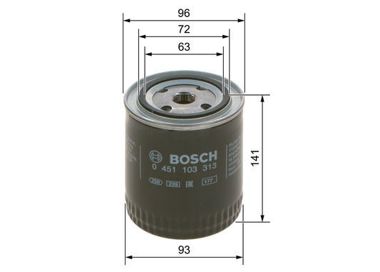 BOSCH 0 451 103 313 Filtru ulei