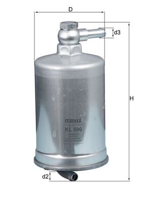 MAHLE KL 599 Filtru combustibil