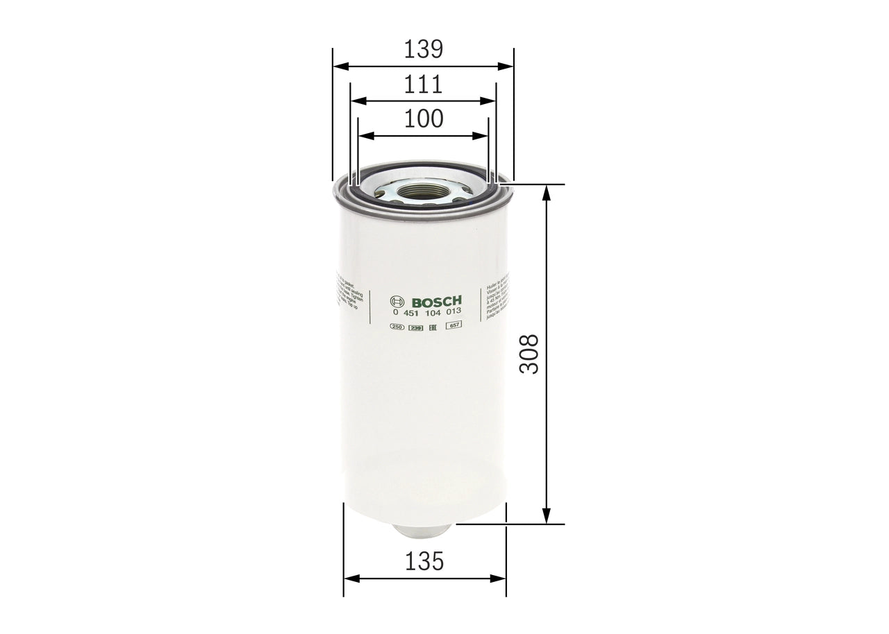 BOSCH 0 451 104 013 Filtru ulei