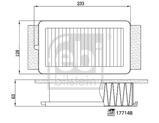 FEBI BILSTEIN 177148 Filtru aer