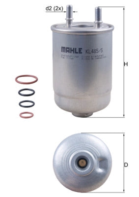 MAHLE KL 485/5D Filtru combustibil