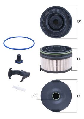 MAHLE KX 533KIT Filtru combustibil