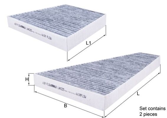 MAHLE LAK 225/S Filtru, aer habitaclu