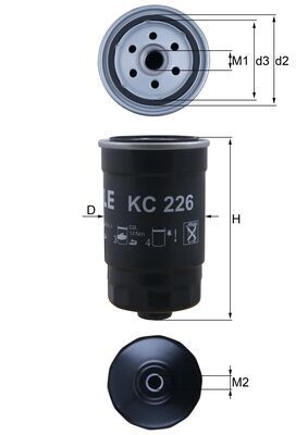 MAHLE KC 226 Filtru combustibil