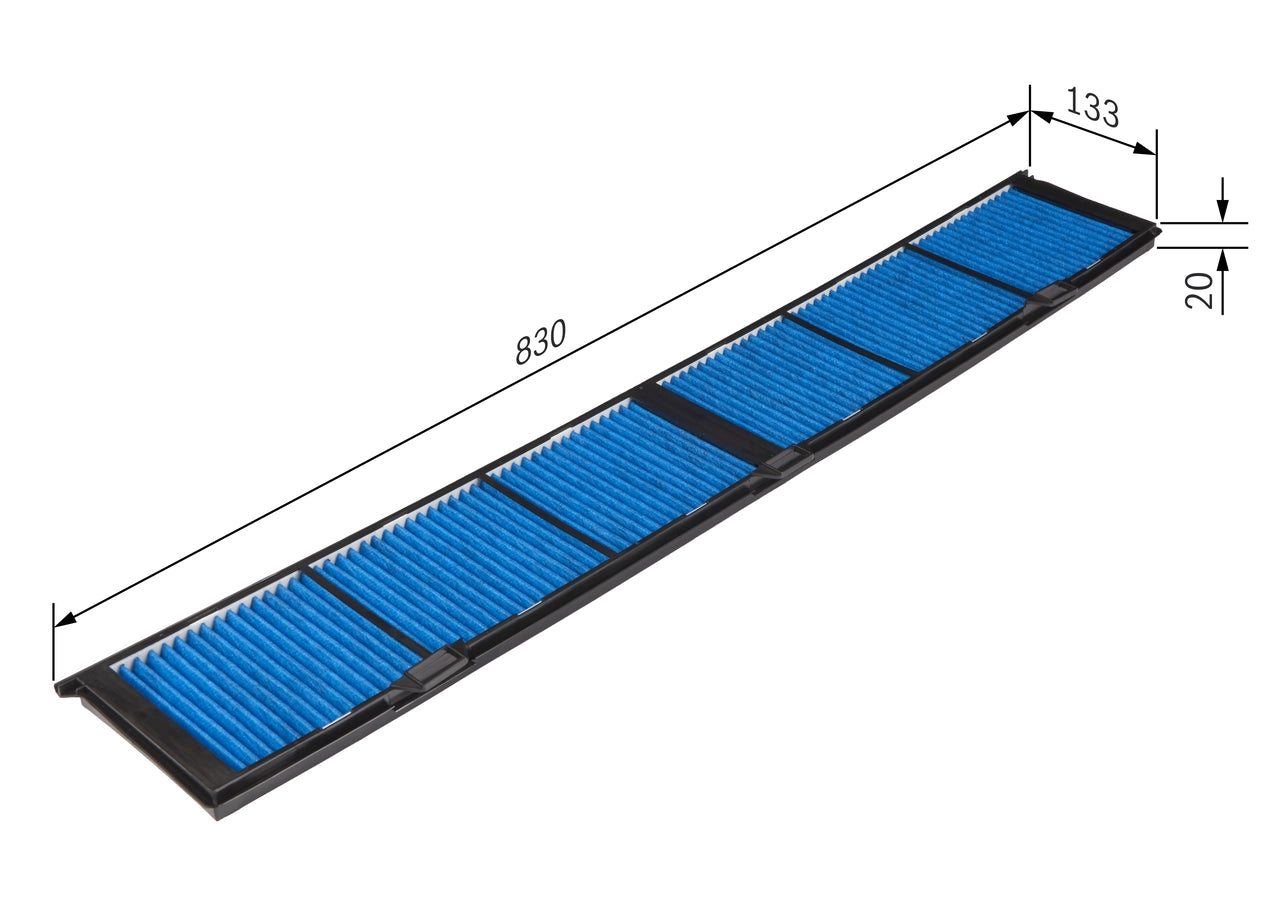 BOSCH 0 986 628 608 Filtru, aer habitaclu
