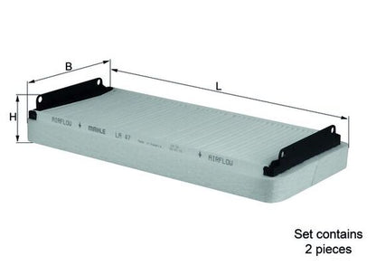MAHLE LA 47/S Filtru, aer habitaclu