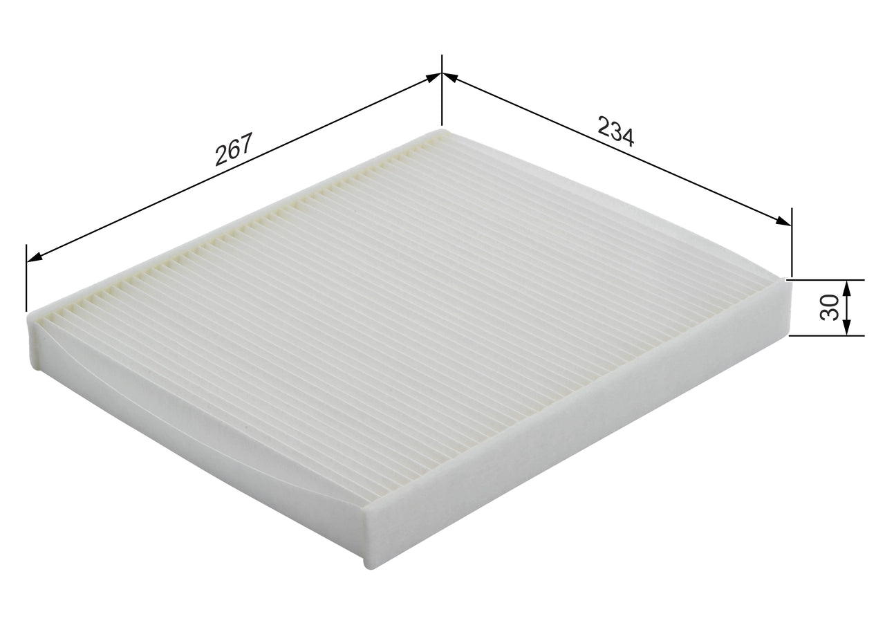 BOSCH 1 987 432 038 Filtru, aer habitaclu