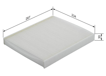 BOSCH 1 987 432 038 Filtru, aer habitaclu
