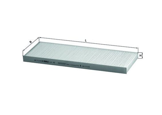 MAHLE LA 49 Filtru, aer habitaclu