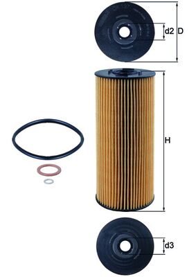 MAHLE OX 137D Filtru ulei