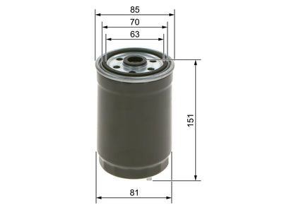 BOSCH 1 457 434 329 Filtru combustibil