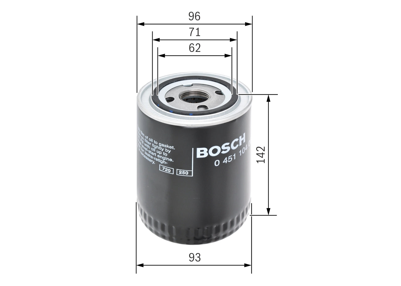 BOSCH 0 451 104 066 Filtru ulei
