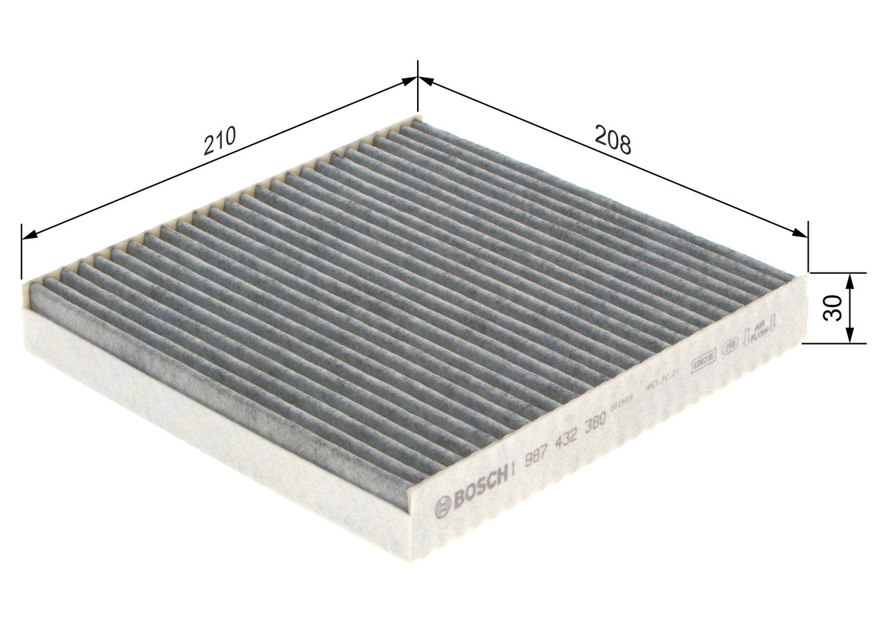 BOSCH 1 987 432 380 Filtru, aer habitaclu