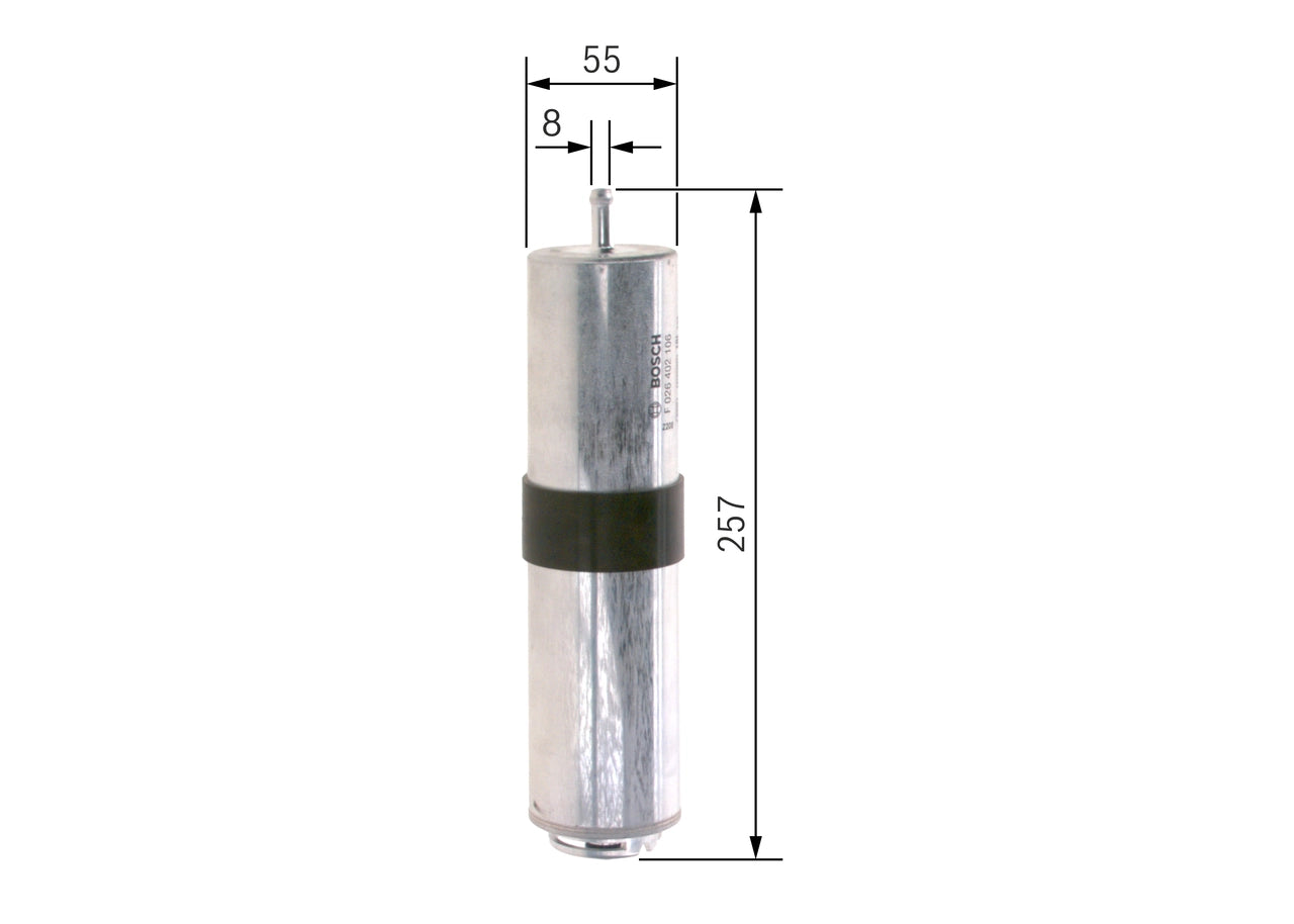 BOSCH F 026 402 106 Filtru combustibil