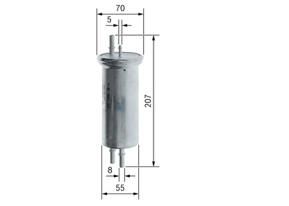 BOSCH F 026 403 000 Filtru combustibil