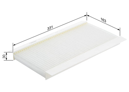 BOSCH 1 987 432 076 Filtru, aer habitaclu