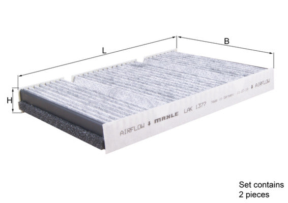 MAHLE LAK 1377/S Filtru, aer habitaclu
