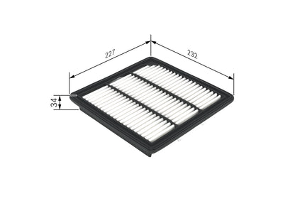 BOSCH F 026 400 407 Filtru aer