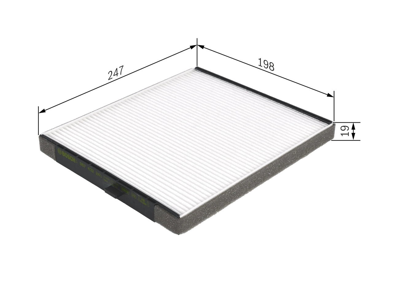 BOSCH 1 987 432 241 Filtru, aer habitaclu