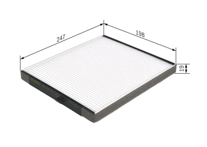 BOSCH 1 987 432 241 Filtru, aer habitaclu