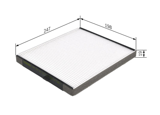 BOSCH 1 987 432 241 Filtru, aer habitaclu