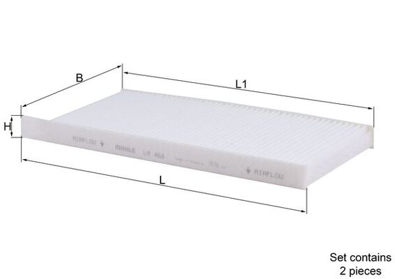 MAHLE LA 468/S Filtru, aer habitaclu