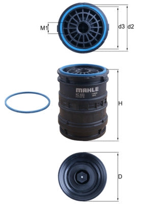 MAHLE KC 633D Filtru combustibil