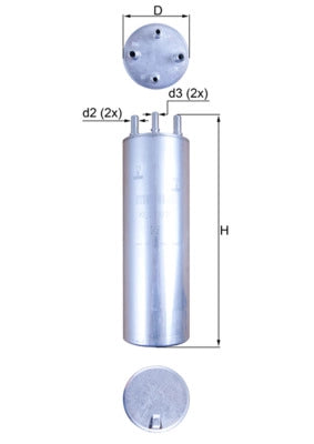 MAHLE KL 229/11 Filtru combustibil