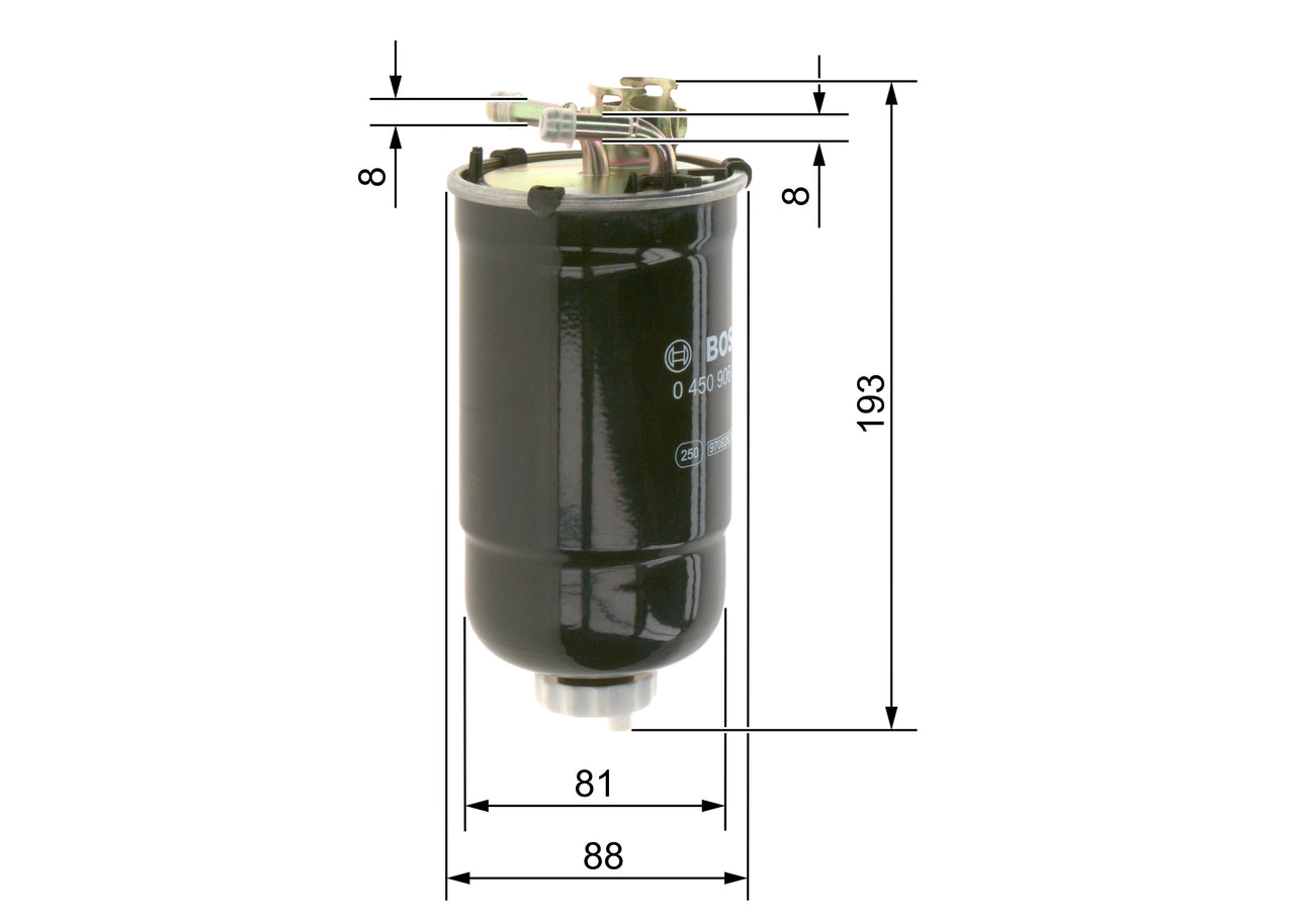 BOSCH 0 450 906 322 Filtru combustibil