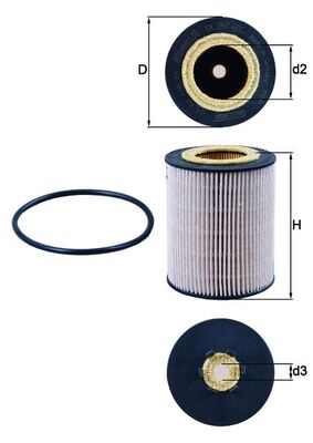 MAHLE KX 267D Filtru combustibil