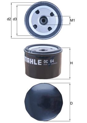 MAHLE OC 64 Filtru ulei