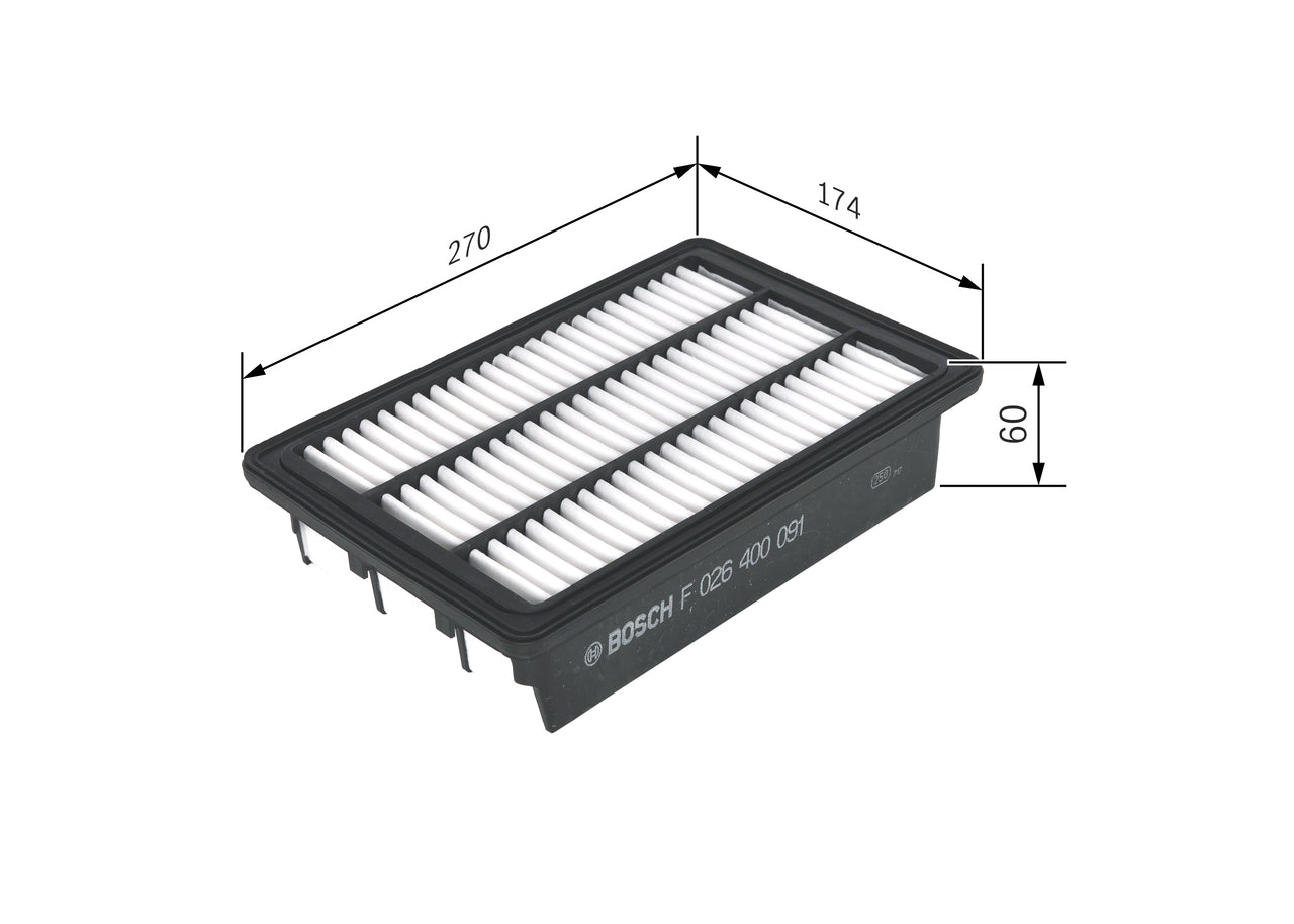 BOSCH F 026 400 091 Filtru aer