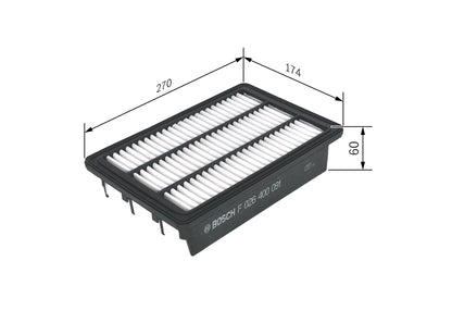 BOSCH F 026 400 091 Filtru aer